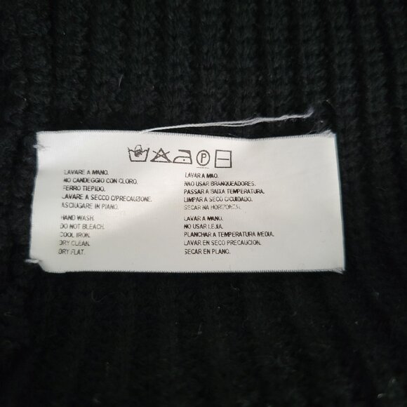 Armani Collezionni Men's Black Button-up/Zip up Wool Cardigan Size XL - Picture 6 of 9